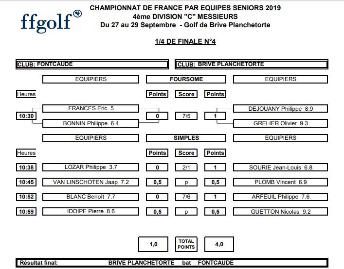 2019.09.29Chpt F séniors quart brive Foncaude